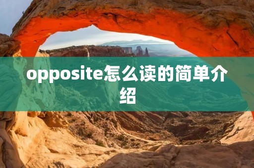opposite怎么读的简单介绍