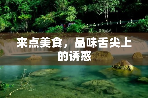 来点美食,品味舌尖上的诱惑 来点美食,品味舌尖上的诱惑