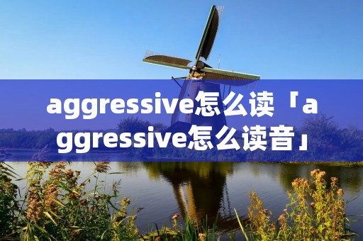 aggressive怎么读「aggressive怎么读音」 aggressive怎么读「aggressive怎么读音」