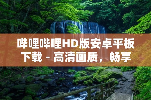 哔哩哔哩HD版安卓平板下载 - 高清画质,畅享弹幕文化 哔哩哔哩HD版安卓平板下载 - 高清画质,畅享弹幕文化