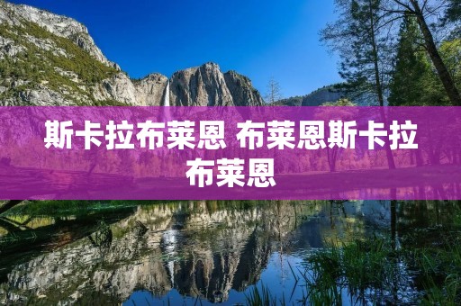 斯卡拉布莱恩 布莱恩斯卡拉布莱恩