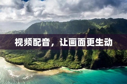 视频配音，让画面更生动