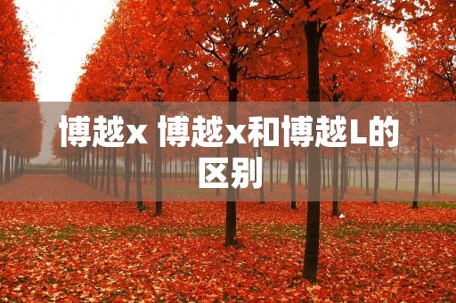 博越x 博越x和博越L的区别 博越x 博越x和博越L的区别