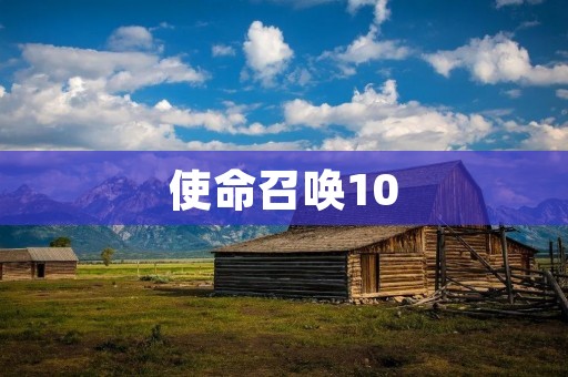 使命召唤10：重返经典，再续传奇