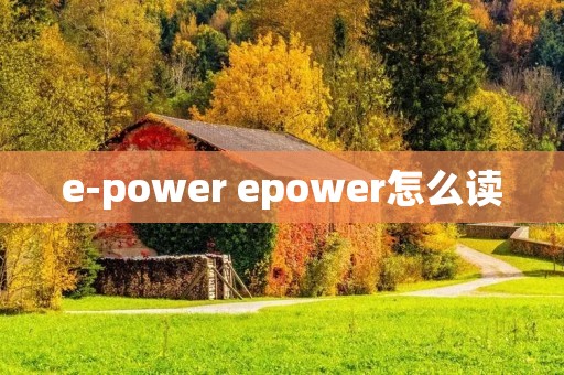 e-power epower怎么读