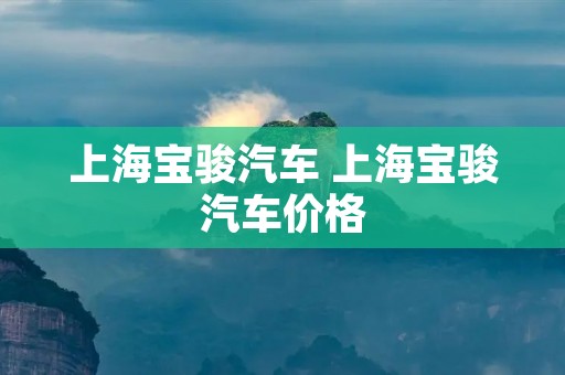 上海宝骏汽车 上海宝骏汽车价格 上海宝骏汽车 上海宝骏汽车价格