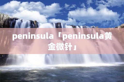peninsula「peninsula黄金微针」
