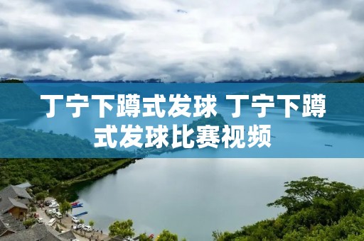丁宁下蹲式发球 丁宁下蹲式发球比赛视频