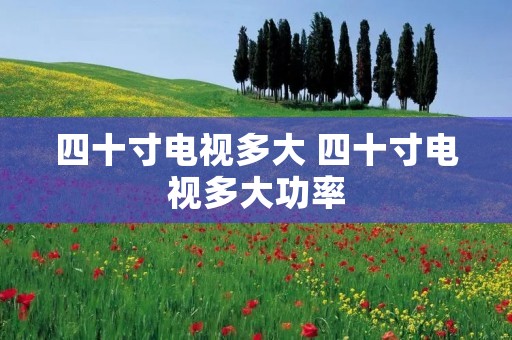 四十寸电视多大 四十寸电视多大功率