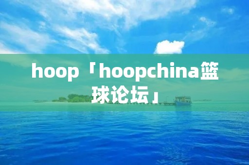 hoop「hoopchina篮球论坛」