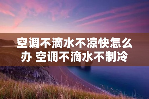 空调不滴水不凉快怎么办 空调不滴水不制冷是什么原因