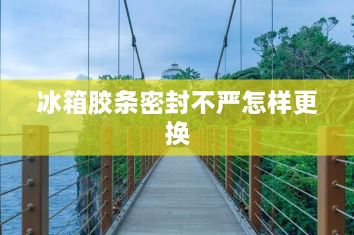 冰箱胶条密封不严怎样更换 冰箱胶条密封不严怎样更换