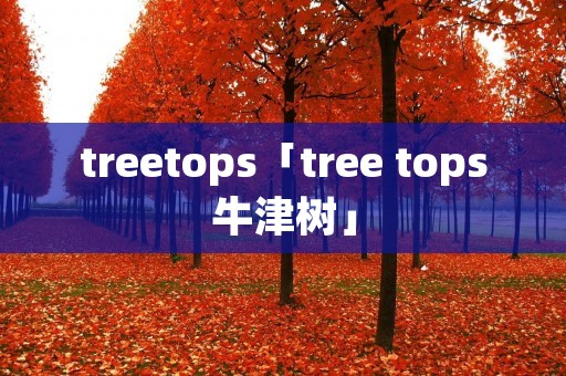 treetops「tree tops牛津树」