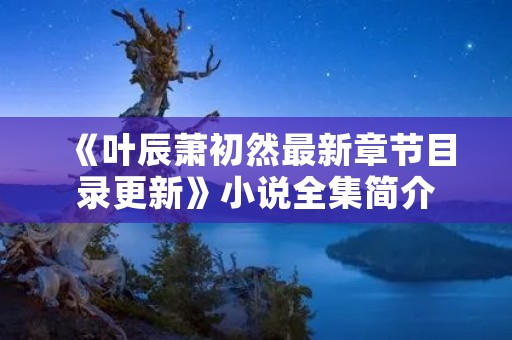 《叶辰萧初然最新章节目录更新》小说全集简介 《叶辰萧初然最新章节目录更新》小说全集简介