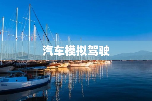 汽车模拟驾驶：享受驾驶乐趣，提升驾驶技能