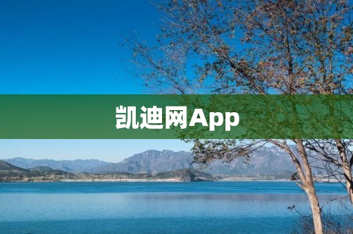 凯迪网App：连接你与世界的精彩