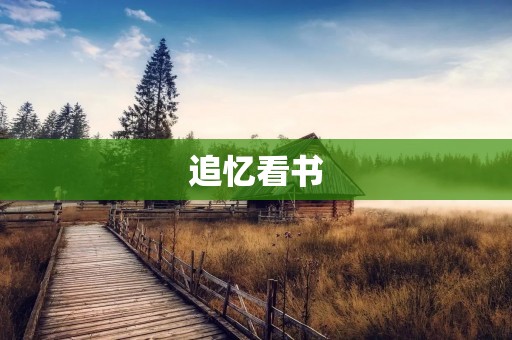 追忆看书:寻回记忆的阅读之旅 追忆看书:寻回记忆的阅读之旅