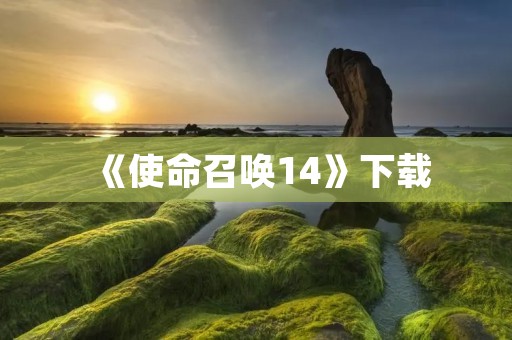 《使命召唤14》下载：为何这款游戏如此受欢迎？