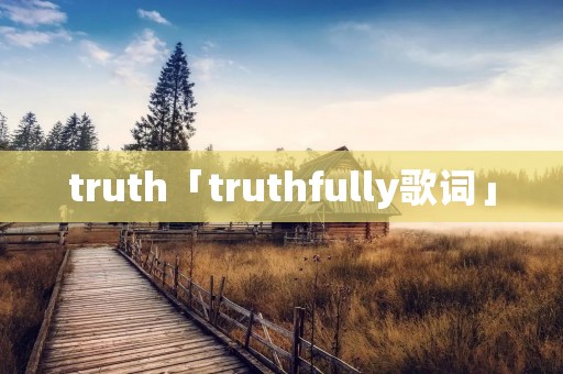 truth「truthfully歌词」