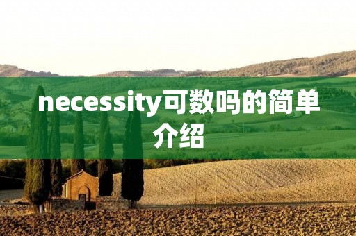 necessity可数吗的简单介绍