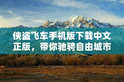 侠盗飞车手机版下载中文正版,带你驰骋自由城市