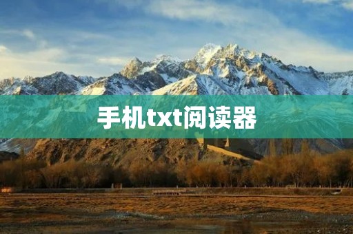 手机txt阅读器:让阅读更加便捷 手机txt阅读器:让阅读更加便捷