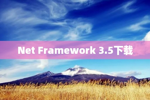 Net Framework 3.5下载：简单、快速、稳定