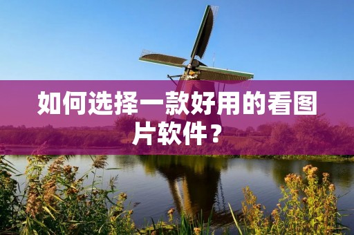 如何选择一款好用的看图片软件？