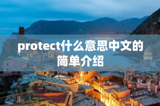 protect什么意思中文的简单介绍
