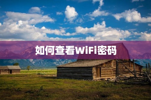 如何查看WiFi密码