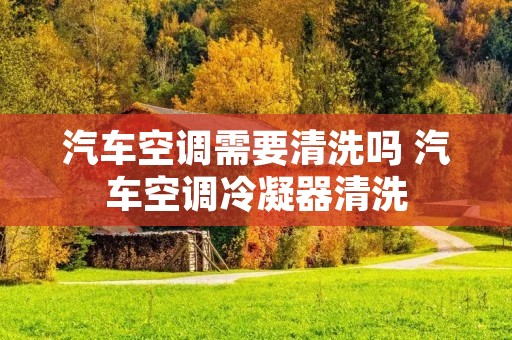 汽车空调需要清洗吗 汽车空调冷凝器清洗