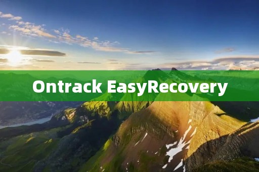 Ontrack EasyRecovery:恢复丢失或损坏的数据的最佳解决方案 Ontrack EasyRecovery:恢复丢失或损坏的数据的最佳解决方案
