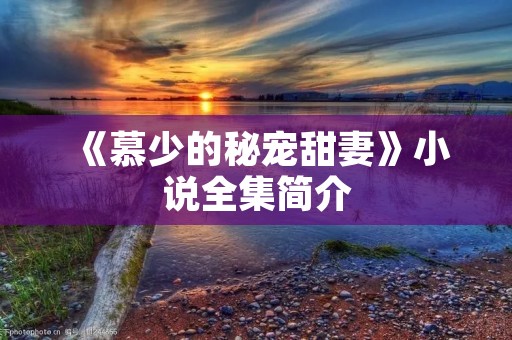 《慕少的秘宠甜妻》小说全集简介