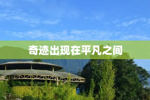 奇迹出现在平凡之间：一个普通人的励志正能量小故事