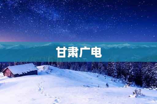 甘肃广电:传承文化,弘扬正能量 甘肃广电:传承文化,弘扬正能量