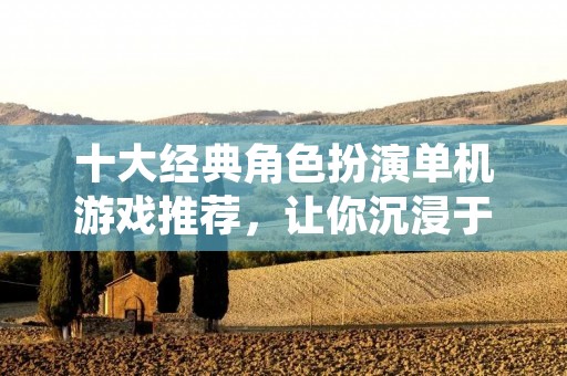 十大经典角色扮演单机游戏推荐，让你沉浸于虚拟世界的奇妙冒险之中！