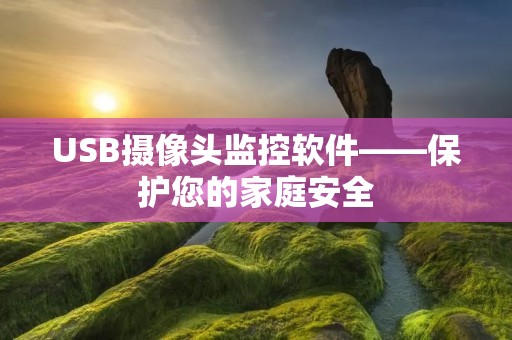 USB摄像头监控软件——保护您的家庭安全