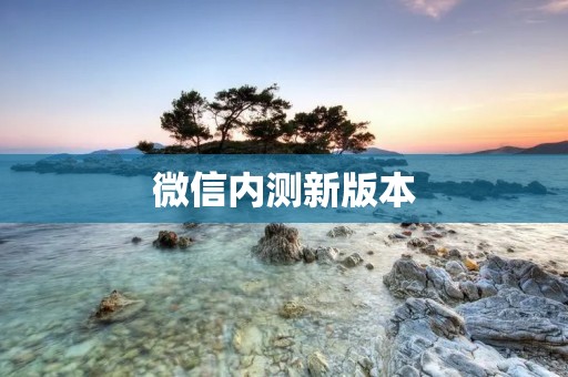 微信内测新版本：全新体验等你来试