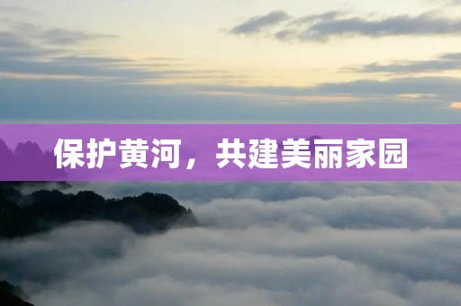 保护黄河，共建美丽家园