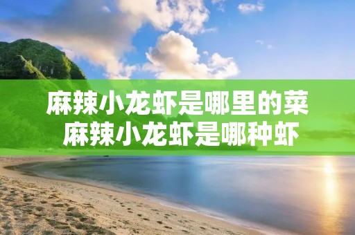麻辣小龙虾是哪里的菜 麻辣小龙虾是哪种虾