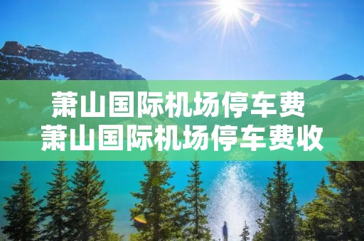 萧山国际机场停车费 萧山国际机场停车费收费上限