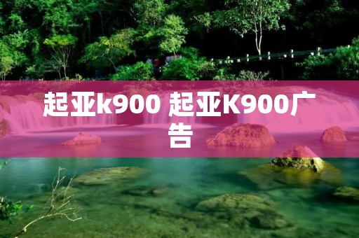 起亚k900 起亚K900广告