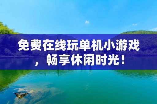 免费在线玩单机小游戏,畅享休闲时光!