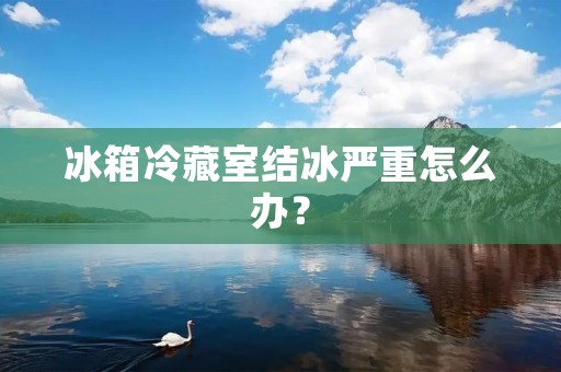 冰箱冷藏室结冰严重怎么办？