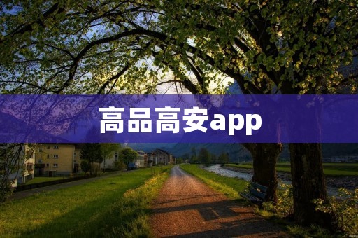 高品高安app:打造您安全生活的必备工具 高品高安app:打造您安全生活的必备工具