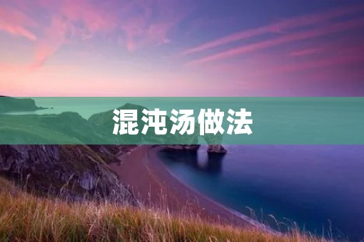 混沌汤做法:鲜美的家常汤品 混沌汤做法:鲜美的家常汤品