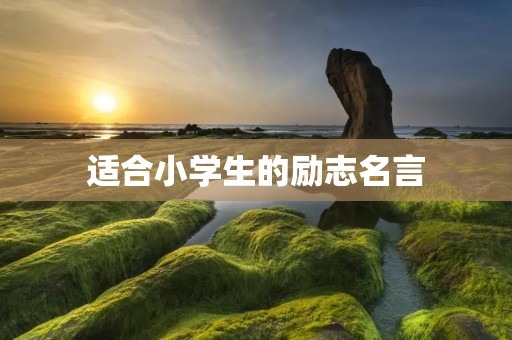适合小学生的励志名言：让孩子在成长中受到启迪和鼓舞