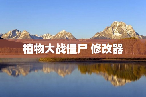 植物大战僵尸 修改器：打造属于你自己的游戏世界