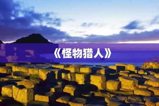 《怪物猎人》：一款让你身临其境的狩猎游戏