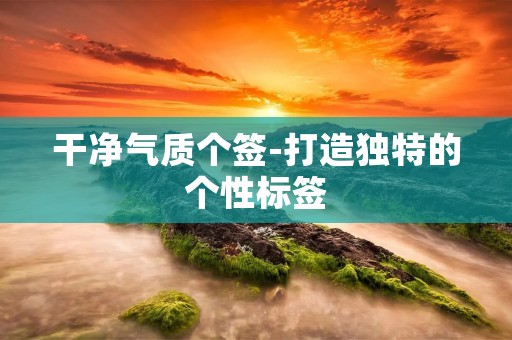 干净气质个签-打造独特的个性标签 干净气质个签-打造独特的个性标签